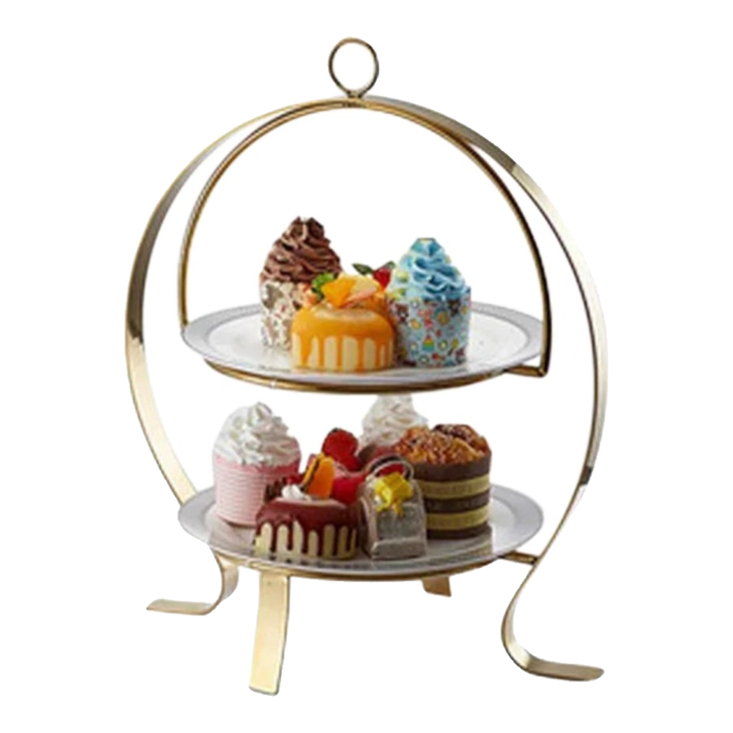 Maison Couture - Đĩa Bánh 2 Tầng Gordon Étagère 37x42-SET CHÉN DĨA-Đối tác tại Trung Quốc theo từng đơn đặt hàng-CẬU HAI HOME DECOR