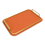 Khay Da Chữ Nhật Atelier Burnt-O Leather Rectangular Tray 49x35cm-KHAY TRANG TRÍ-CẬU HAI HOME DECOR-CẬU HAI HOME DECOR