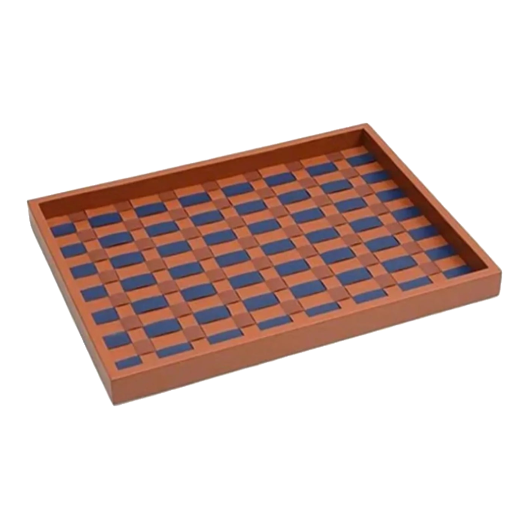 Khay Da Trang Trí Auburn Ruban Cross Tray 30x40-KHAY TRANG TRÍ-Đối tác tại Trung Quốc theo từng đơn đặt hàng-CẬU HAI HOME DECOR