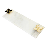 Khay Đá Chữ Nhật Mini Manhattan Urban Terrace Marble Tray - Special Clover Knob 15 X 30-KHAY TRANG TRÍ-Đối tác tại Trung Quốc theo từng đơn đặt hàng-CẬU HAI HOME DECOR