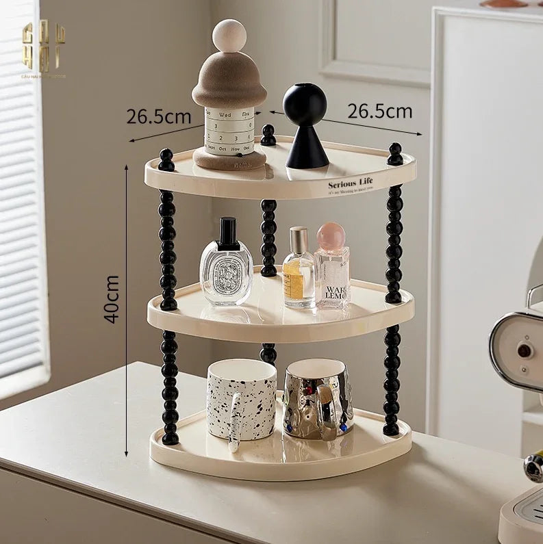 Kệ Góc 3 Tầng Creamy Diy-CẬU HAI HOME DECOR