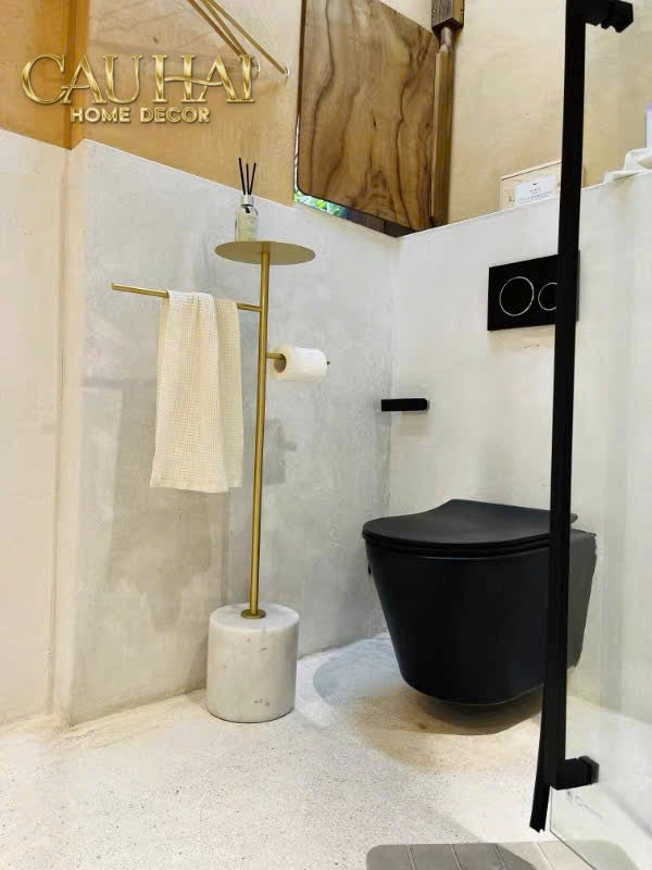 Kệ Nhà Tắm Đá Marble L'axe D'or – Gilded H85-PHỤ KIỆN NHÀ TẮM-CẬU HAI HOME DECOR-CẬU HAI HOME DECOR