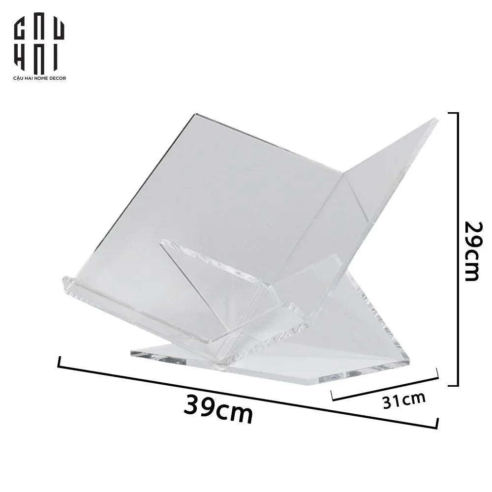 Kệ Sách Acrylic Wisdom Premium Book Stand-CẬU HAI HOME DECOR