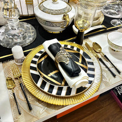 Khăn Ăn - Silk Napkin Black Royal-CẬU HAI HOME DECOR