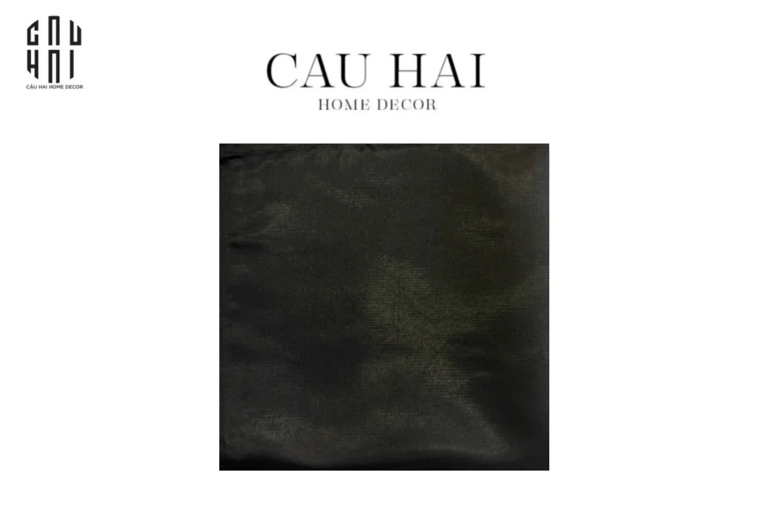 Khăn Ăn - Silk Napkin Black Royal-CẬU HAI HOME DECOR