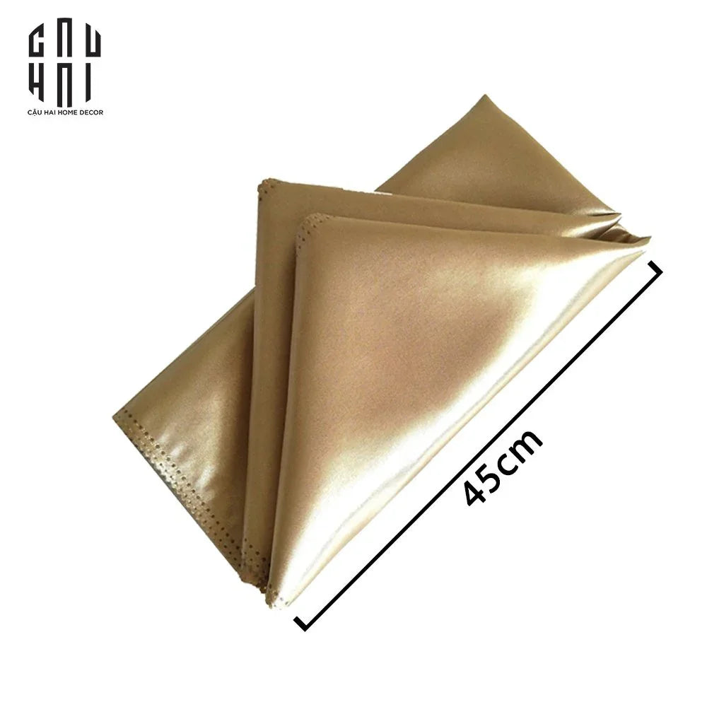 KHĂN ĂN - SILK NAPKIN GOLD - CẬU HAI HOME DECOR