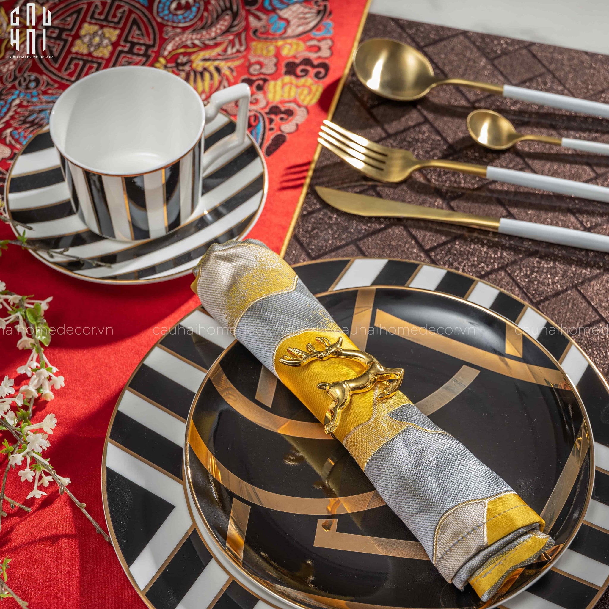Khăn Ăn - Silk Napkin Milan-CẬU HAI HOME DECOR
