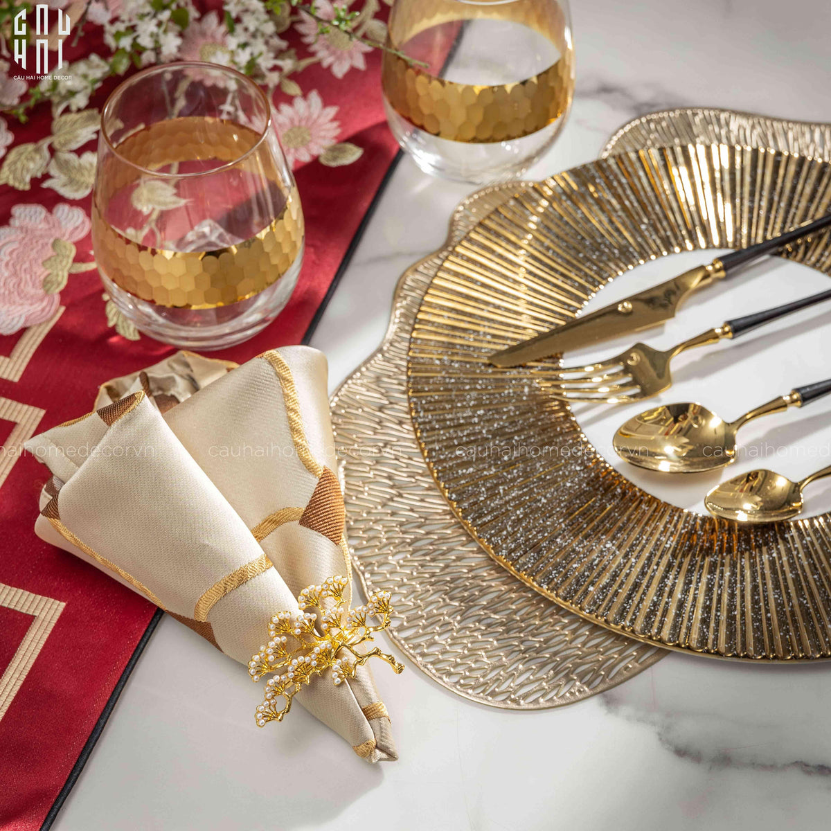 Khăn Ăn - Silk Napkin Myles-KHĂN ĂN-Đối tác tại Trung Quốc theo từng đơn đặt hàng-CẬU HAI HOME DECOR