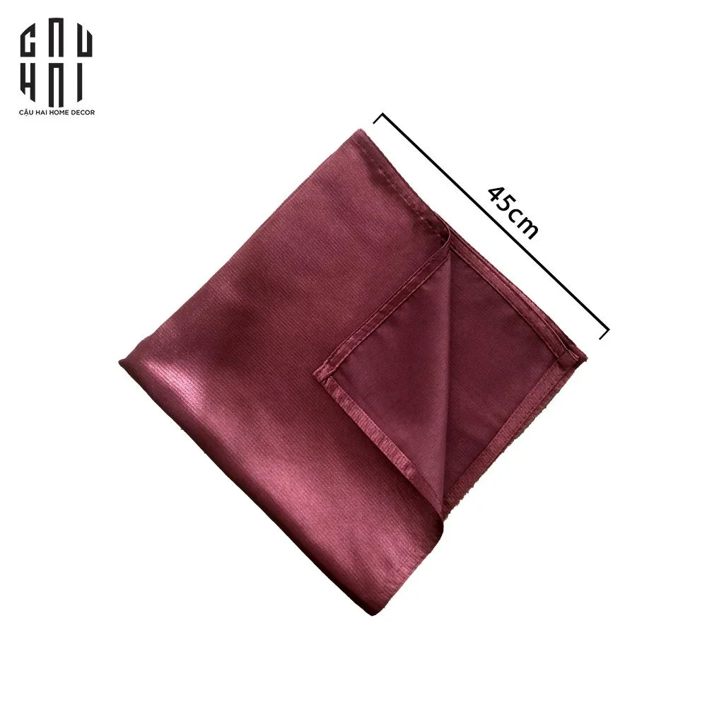KHĂN ĂN - SILK NAPKIN RED - CẬU HAI HOME DECOR