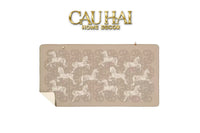 Khăn Cashmere Couture 80x150 - La Parade des Cent Chevaux - Button Édition-CẬU HAI HOME DECOR