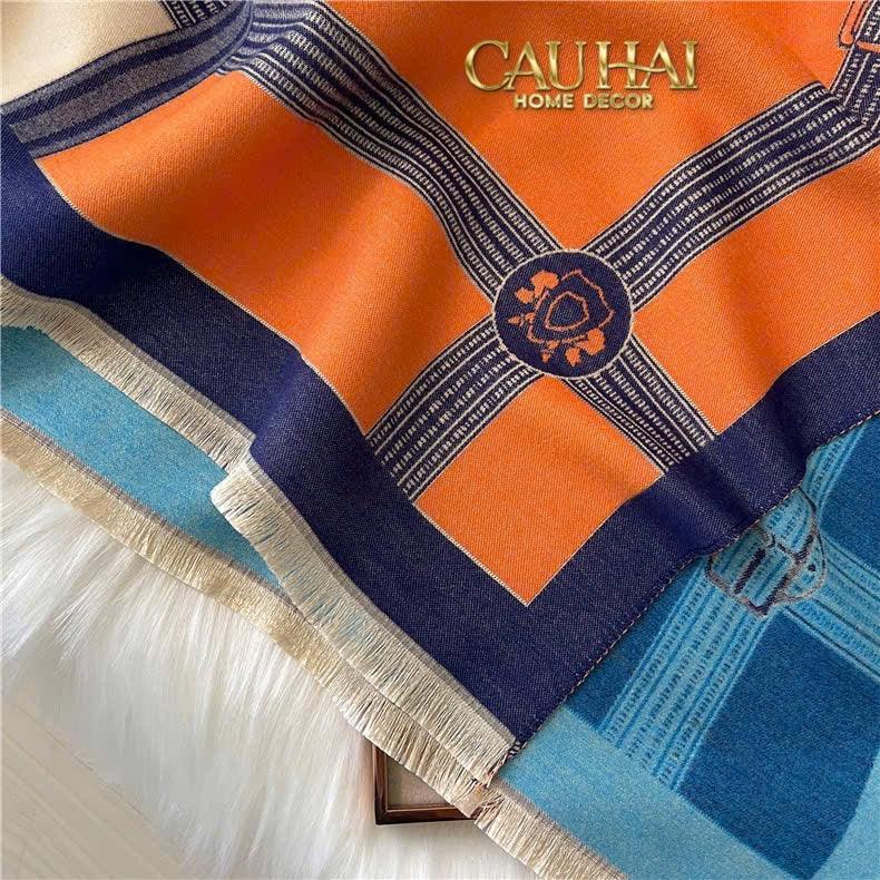 Khăn Cashmere Couture Équestre Moderne 65x185-CẬU HAI HOME DECOR