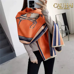 Khăn Cashmere Couture Grand Galop 65x180-CẬU HAI HOME DECOR