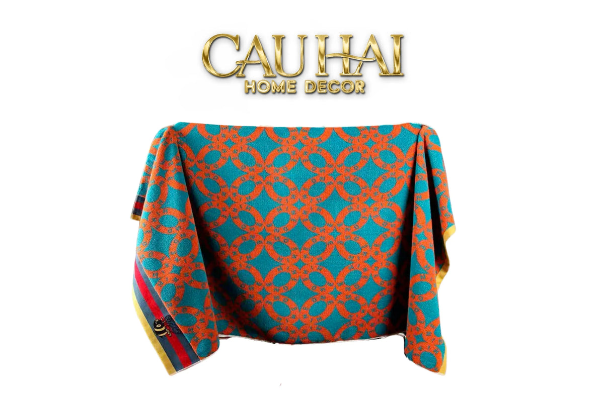 Khăn Tắm 70X140 - Geometric Chain Gc Bath Towel-KHĂN TẮM-Đối tác tại Trung Quốc theo từng đơn đặt hàng-CẬU HAI HOME DECOR