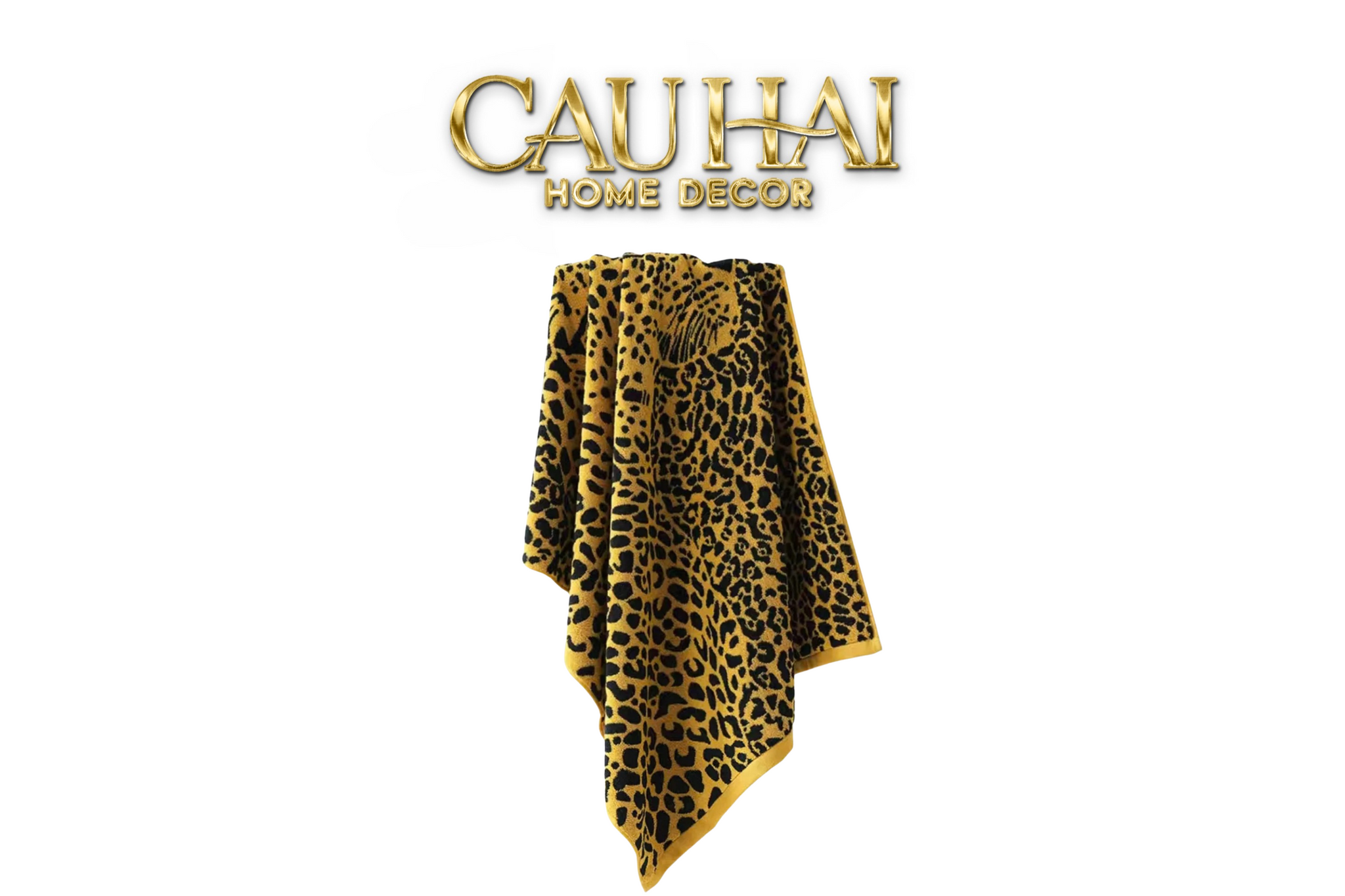 KHĂN TẮM 70X140 - LEOPARD PREMIUM BATH TOWEL - CẬU HAI HOME DECOR