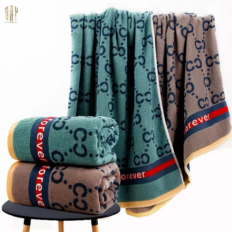 KHĂN TẮM 70x140 VERTE - COBALT NAVY GG BATH TOWEL - CẬU HAI HOME DECOR