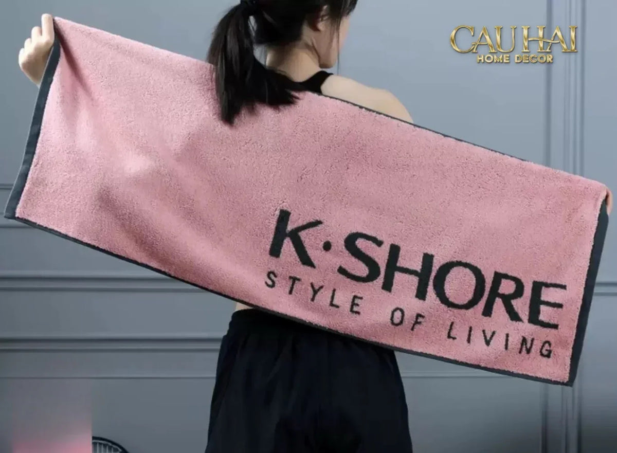 Khăn Thể Thao 38X120 - K.Shore Sporty Towel Blue-KHĂN TẮM-Đối tác tại Trung Quốc theo từng đơn đặt hàng-CẬU HAI HOME DECOR
