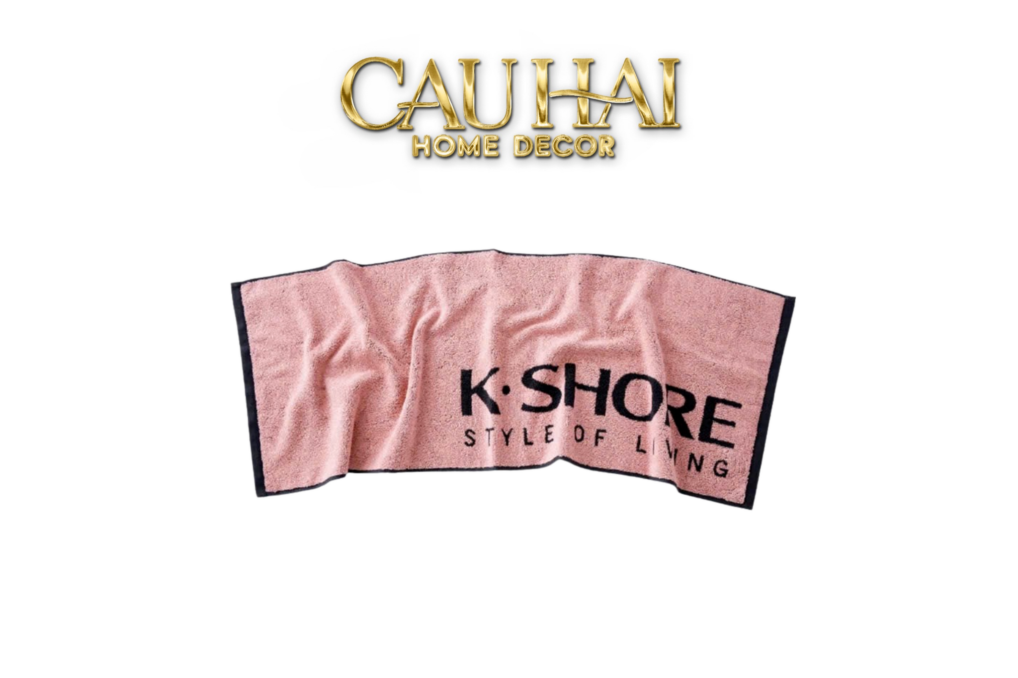 Khăn Thể Thao 38X120 - K.Shore Sporty Towel Pink - CẬU HAI HOME DECOR