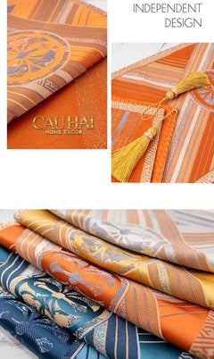 Khăn Trải Bàn - Gloire Impériale Terra Table Runner 30X210-CẬU HAI HOME DECOR