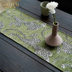 Khăn Trải Bàn - Jarguar Émeraude Sauvage Table Runner 30X240-CẬU HAI HOME DECOR