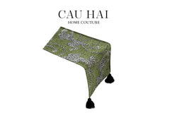 Khăn Trải Bàn - Jarguar Émeraude Sauvage Table Runner 30X240-CẬU HAI HOME DECOR
