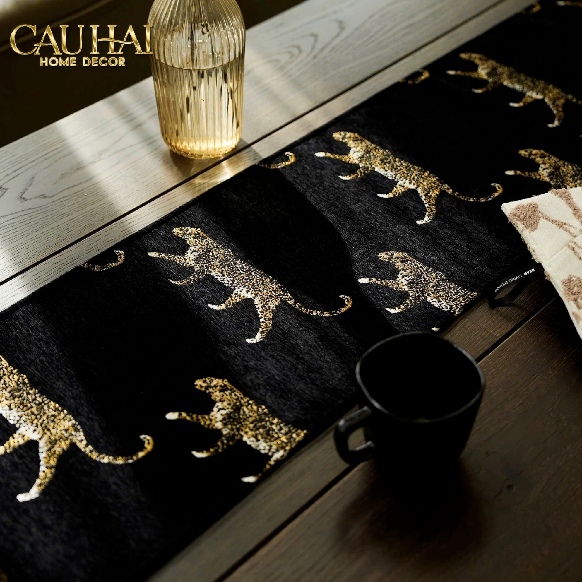 KHĂN TRẢI BÀN JARGUAR SAVOIR TABLE RUNNER 30X240 - CẬU HAI HOME DECOR