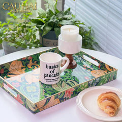 Khay Acrylic Chữ Nhật Folklore Forest Baroque Decorative Trays 30X40-CẬU HAI HOME DECOR