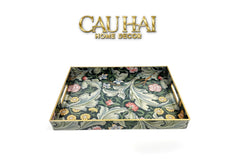 Khay Acrylic Chữ Nhật Folklore Forest Baroque Decorative Trays 30X40-CẬU HAI HOME DECOR