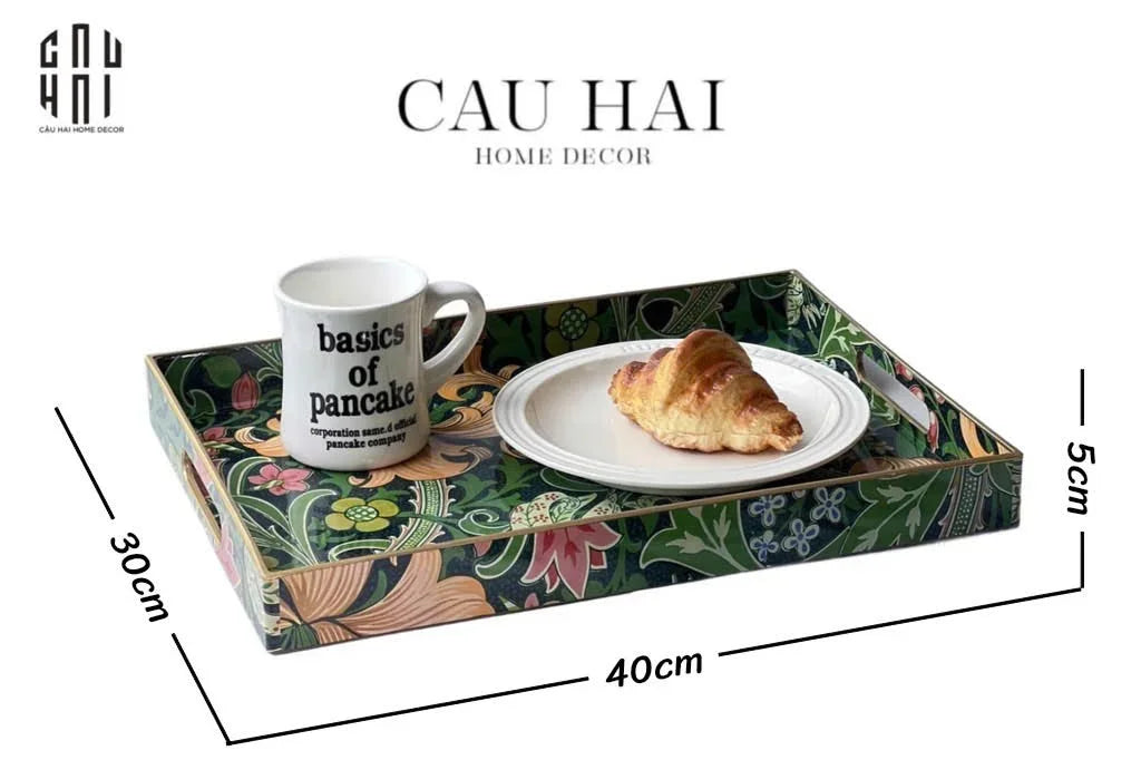 KHAY ACRYLIC FOLKLORE 30x40 - CẬU HAI HOME DECOR