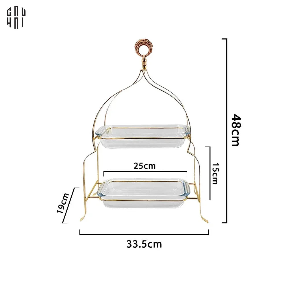 KHAY BÁNH 2 TẦNG LORA - CẬU HAI HOME DECOR