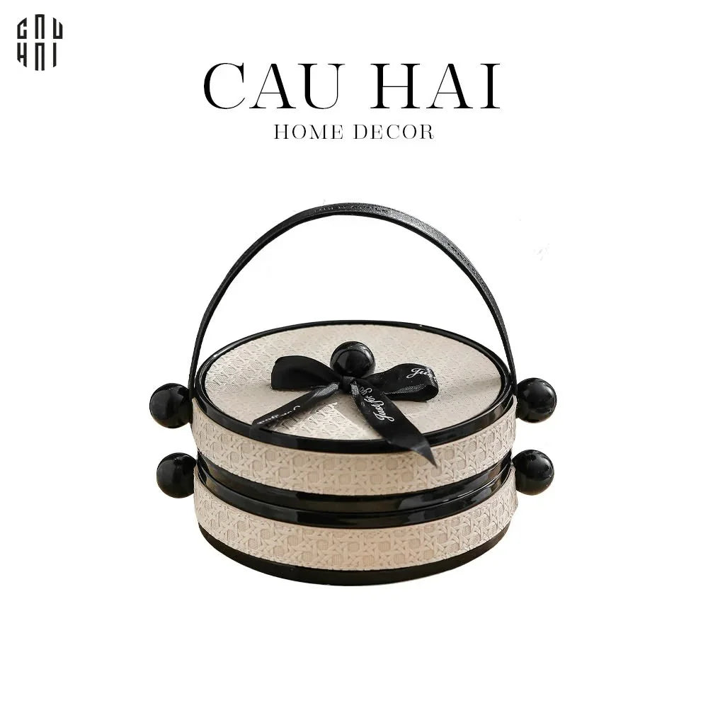 KHAY BÁNH KẸO 2 TẦNG LOVELY SERENA - CẬU HAI HOME DECOR