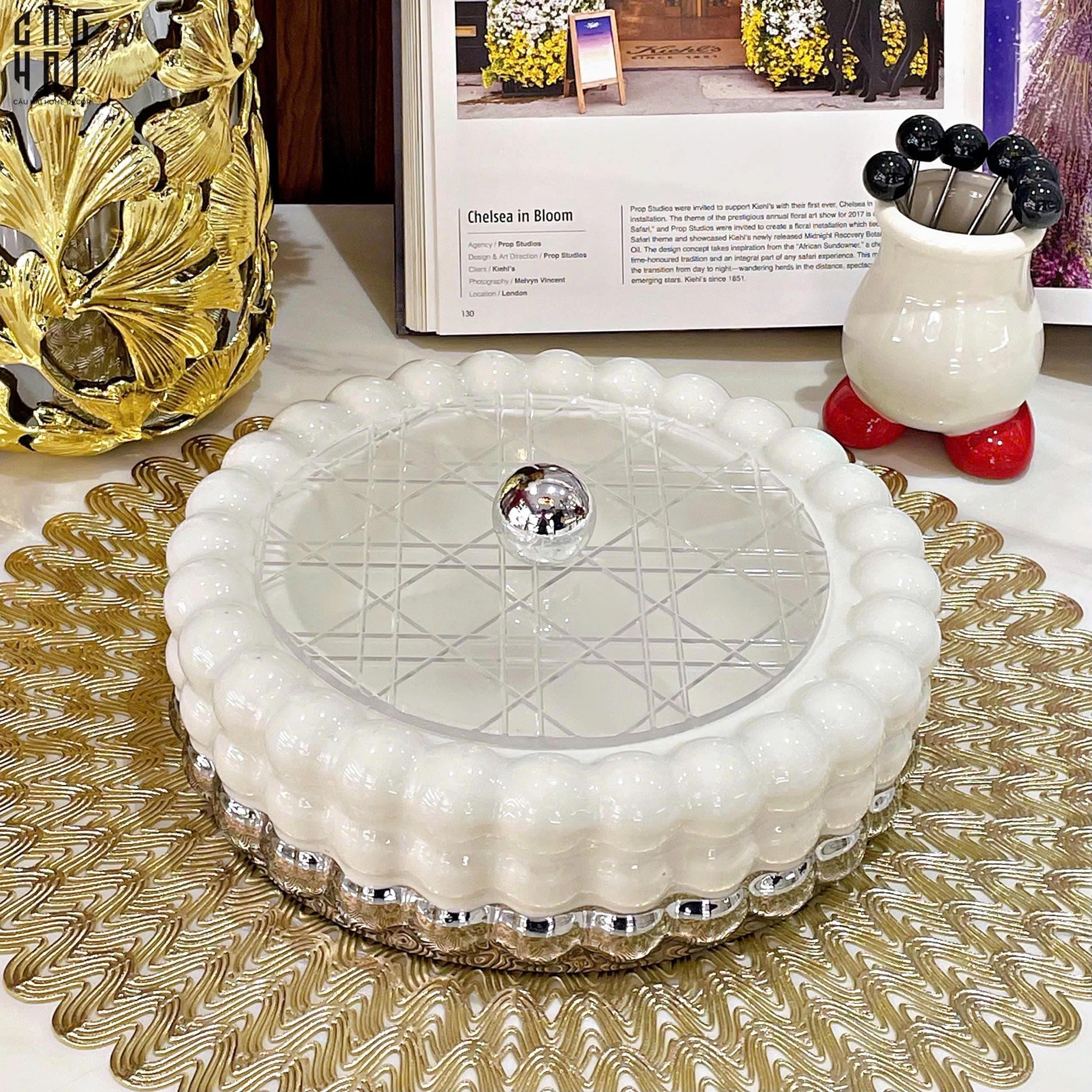 KHAY BÁNH KẸO LOVELY ANGEL - CẬU HAI HOME DECOR