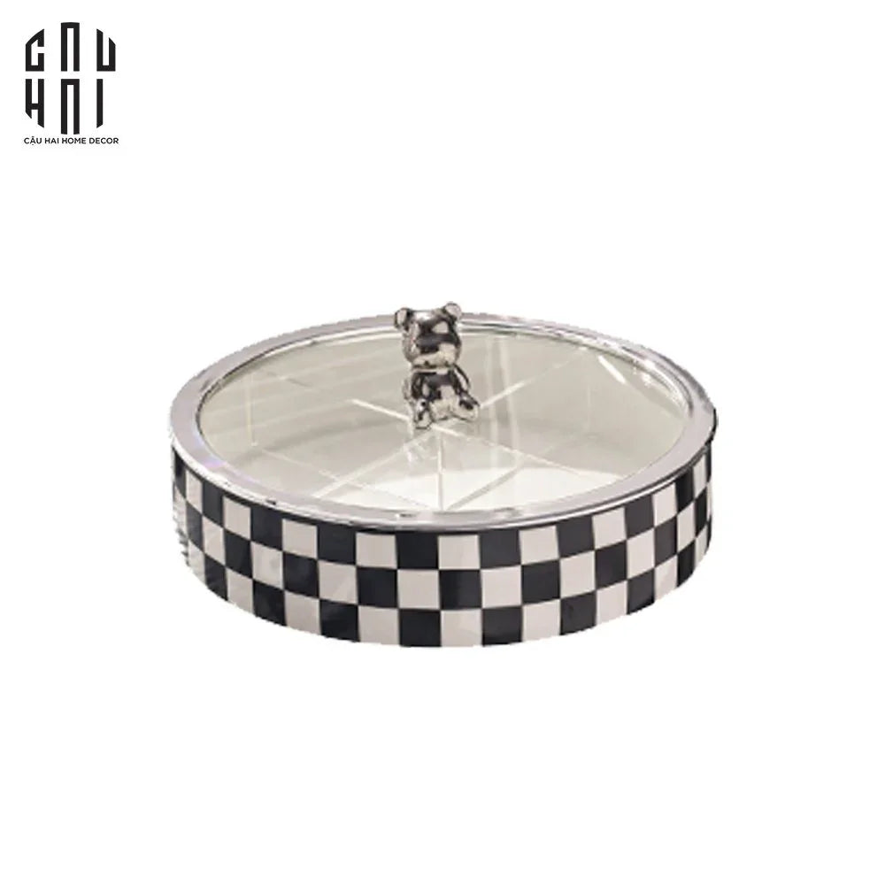 KHAY BÁNH MỨT SILVER TEDDY - CẬU HAI HOME DECOR