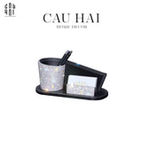KHAY BÚT DIAMOND BLING BLING CURVES-CẬU HAI HOME DECOR