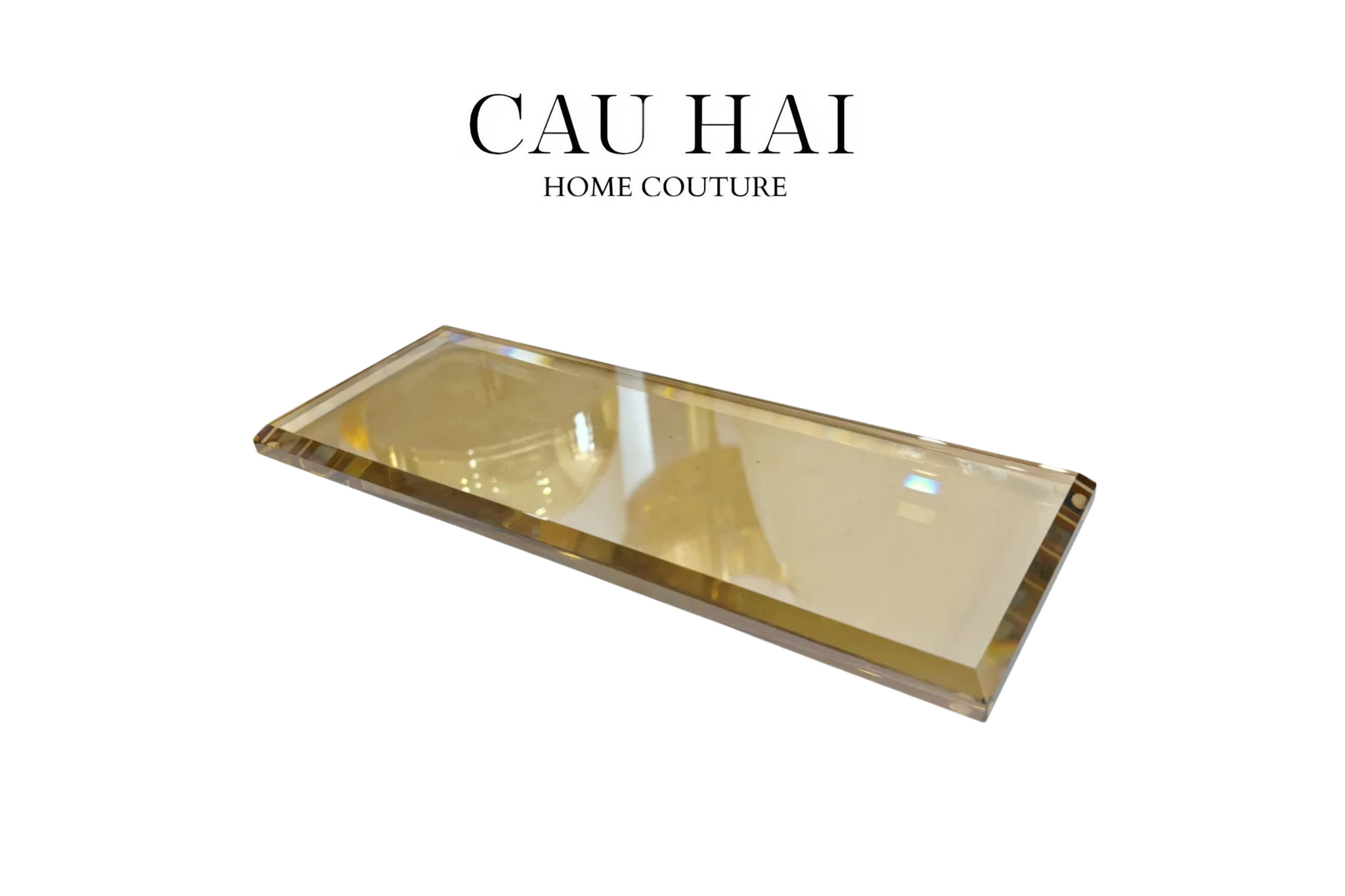 KHAY BATHROOM KIT CRYSTAL DELIGHT – CHAMPAGNE - CẬU HAI HOME DECOR