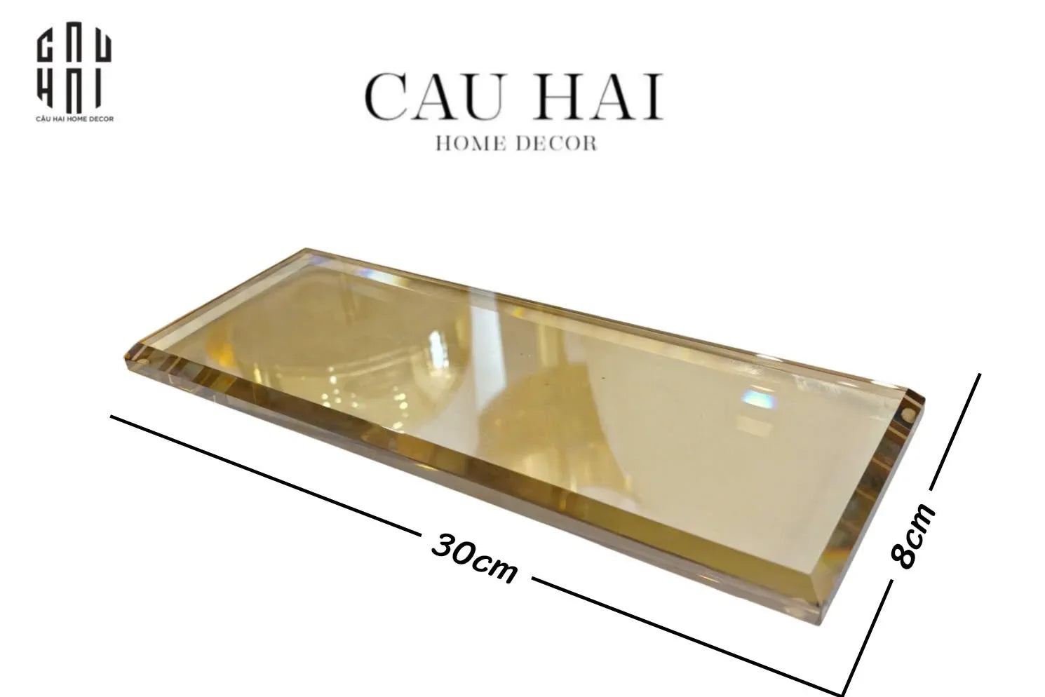 KHAY BATHROOM KIT CRYSTAL DELIGHT – CHAMPAGNE - CẬU HAI HOME DECOR