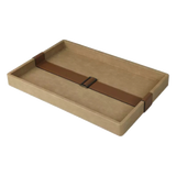 Khay Da Lộn Chữ Nhật Atelier Saddle 30*40-KHAY TRANG TRÍ-CẬU HAI HOME DECOR-CẬU HAI HOME DECOR