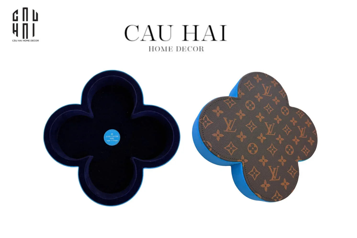 KHAY FLEUR MONOGRAM LOUIS.V – CIEL BLEU - CẬU HAI HOME DECOR