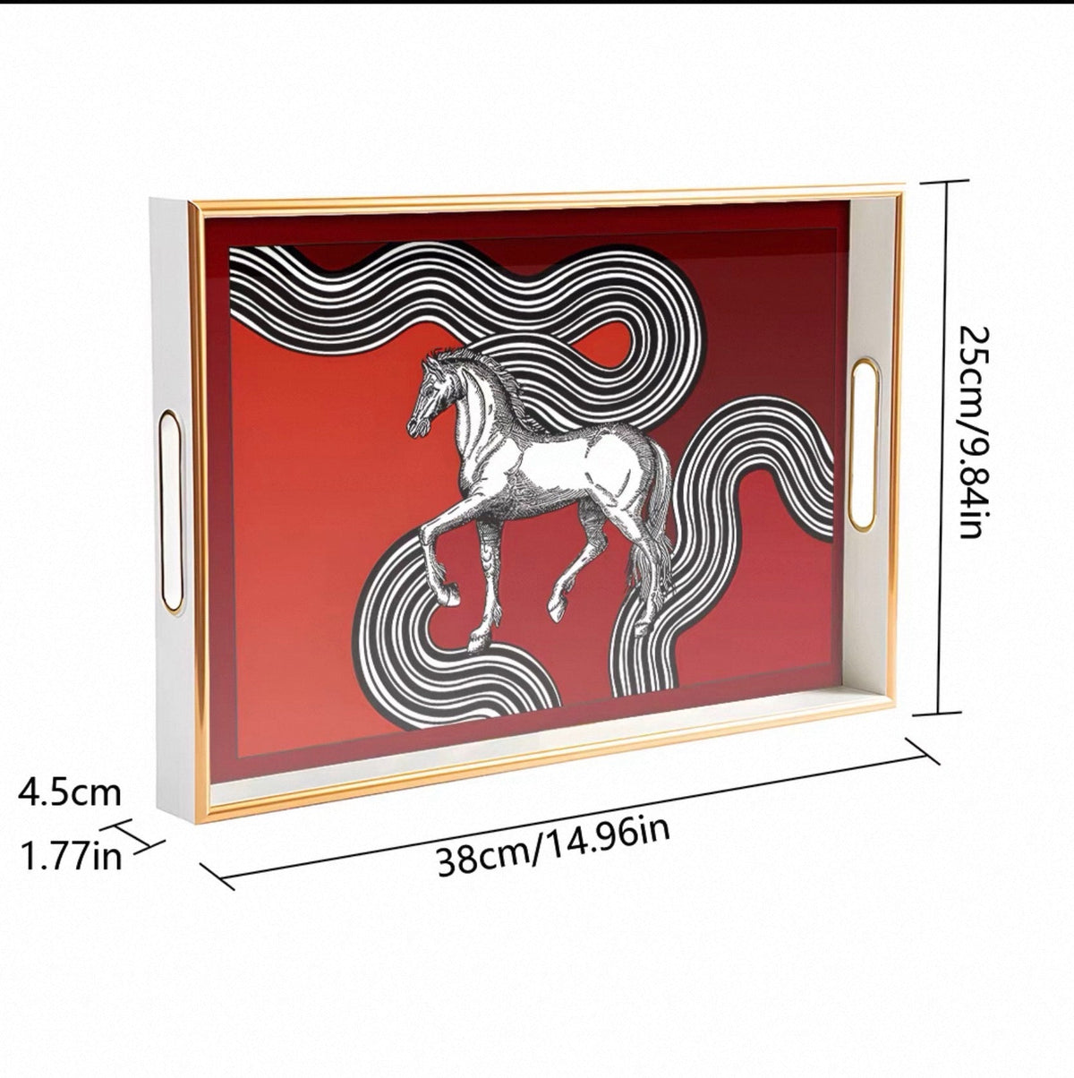 Khay Gỗ Chữ Nhật V Class Golden Barocco Noire Coupe de Dieux 25x38-KHAY TRANG TRÍ-CẬU HAI HOME DECOR-CẬU HAI HOME DECOR