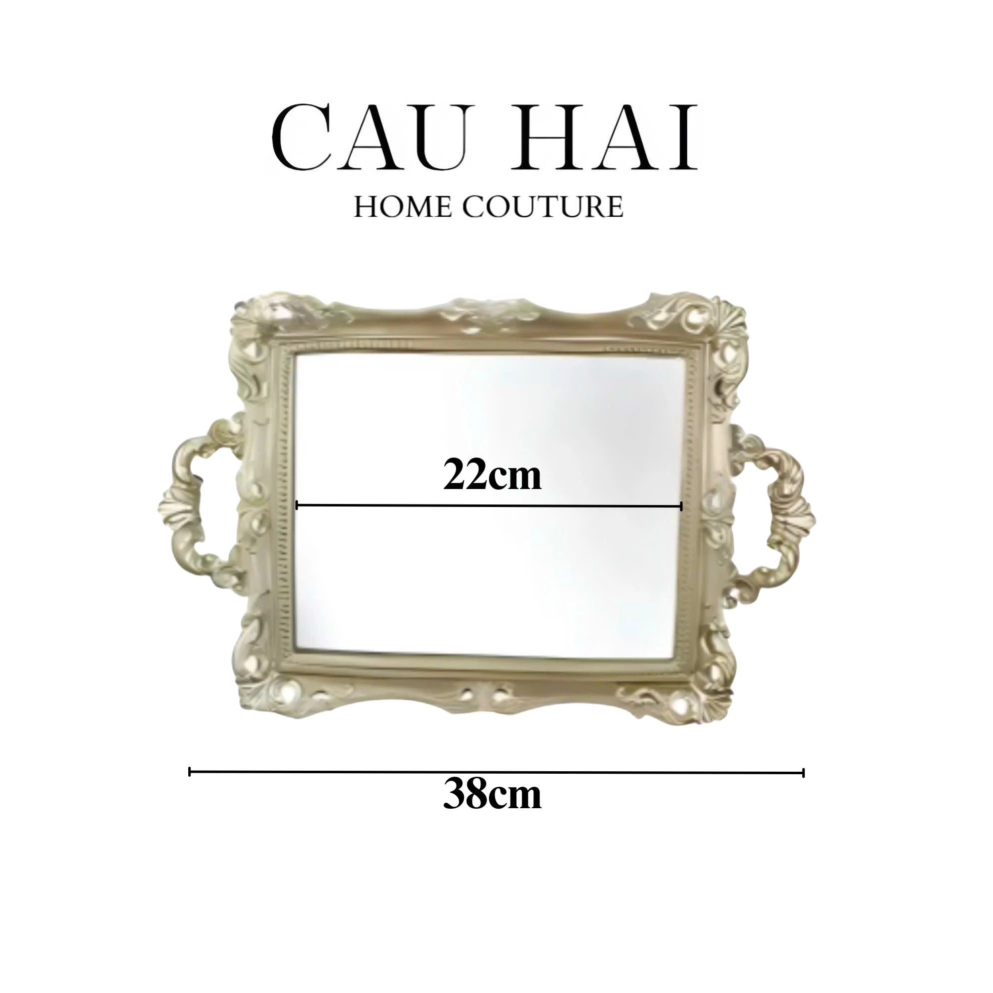 HOME COUTURE - KHAY GƯƠNG BAROQUE FRAME SIZE 38 - CẬU HAI HOME DECOR