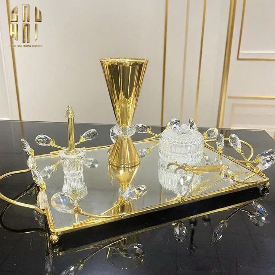 KHAY GƯƠNG FLEUR DE GLACE 35x45 - CẬU HAI HOME DECOR