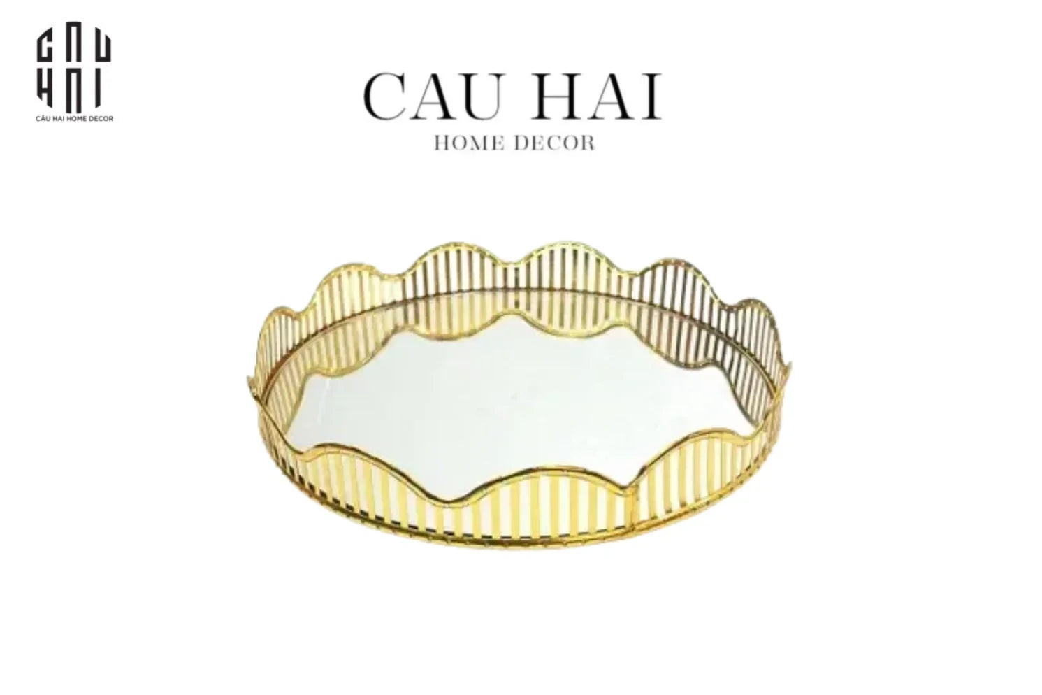 KHAY GƯƠNG TRÒN ROUND CURVES. SS25 - CẬU HAI HOME DECOR