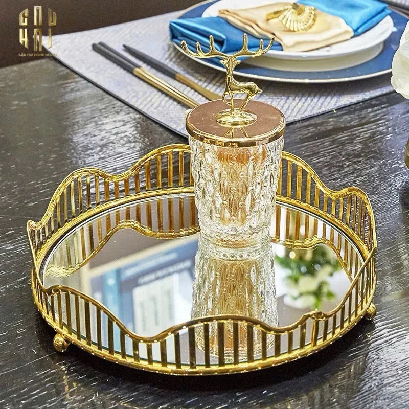 KHAY GƯƠNG TRÒN ROUND CURVES. SS25 - CẬU HAI HOME DECOR