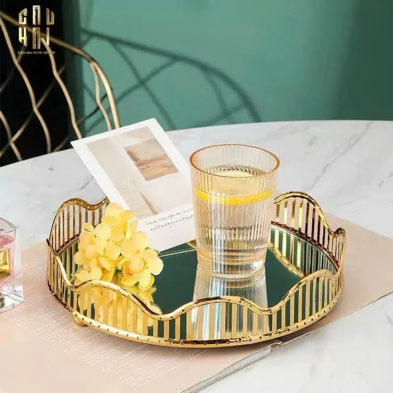 KHAY GƯƠNG TRÒN ROUND CURVES. SS25 - CẬU HAI HOME DECOR