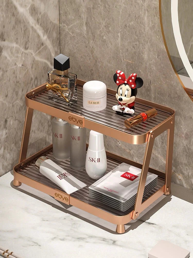 Khay Kệ Phòng Tắm Kệ Bàn Trang Điểm 2 Tầng Chống Nước Twinkle Waterproof Tiered Organizers-CẬU HAI HOME DECOR