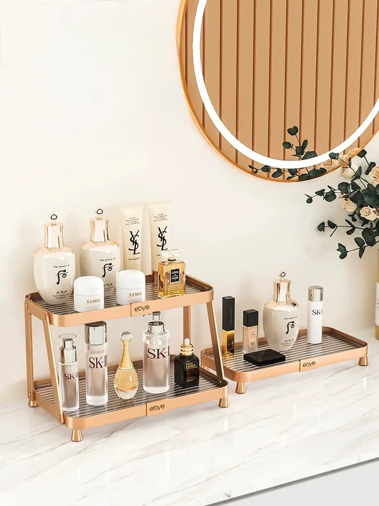 Khay Kệ Phòng Tắm Kệ Bàn Trang Điểm 2 Tầng Chống Nước Twinkle Waterproof Tiered Organizers-CẬU HAI HOME DECOR