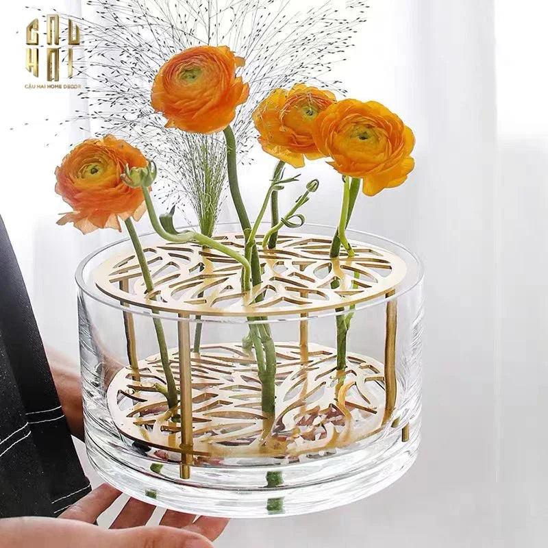 KHAY THUỶ TINH CẮM HOA - LES FLEURS - CẬU HAI HOME DECOR