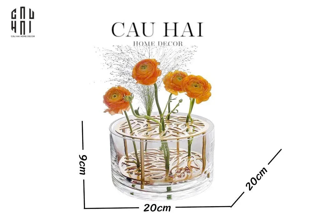 KHAY THUỶ TINH CẮM HOA - LES FLEURS-CẬU HAI HOME DECOR