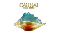 Khay Thuỷ Tinh Vỏ Ốc Arc-En-Ciel Shell Petit Handcrafted Decorative Trays 23.5 ×12.5-CẬU HAI HOME DECOR