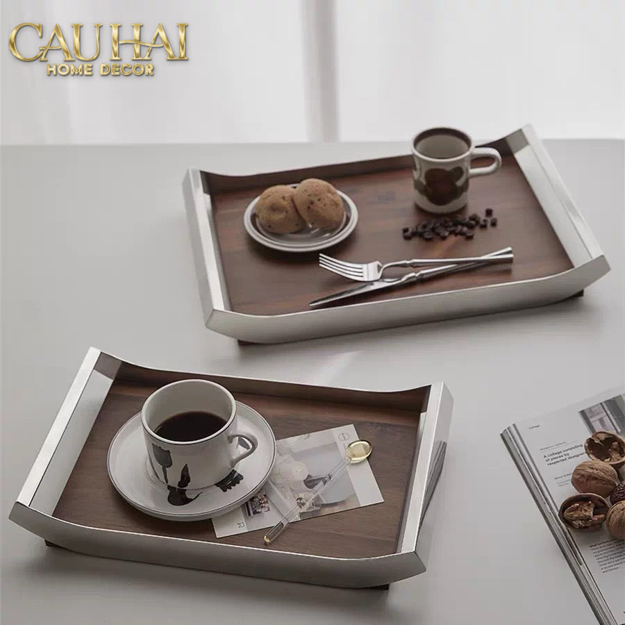 Khay Trang Trí Gỗ Chữ Nhật Sterling Walnut 45x30-KHAY TRANG TRÍ-CẬU HAI HOME DECOR-CẬU HAI HOME DECOR