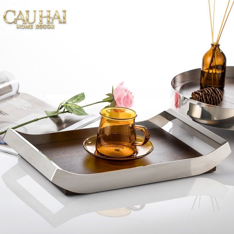 Khay Trang Trí Gỗ Chữ Nhật Sterling Walnut 45x30-KHAY TRANG TRÍ-CẬU HAI HOME DECOR-CẬU HAI HOME DECOR